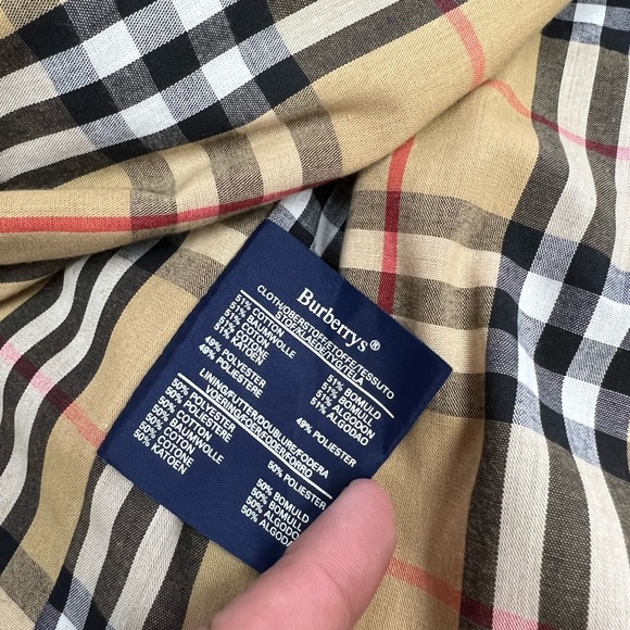 Burberry Tan Car Coat Trench Coat 50R - Picture 4 of 8